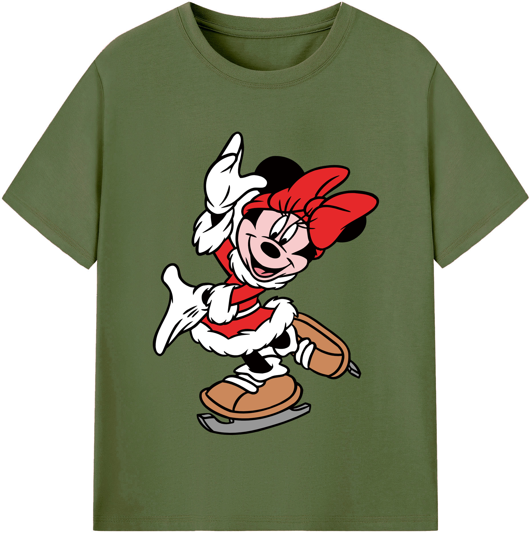 （画像用） ミッキーマウス Mickey Mouse 綿100％半袖Tシャツ（フロントプリント）